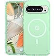 ANNSD for Google Pixel 9 Pro XL Case, Magnetic Matte Shockproof Cover, Translucent Protective Multilayer for Pixel 9 Pro XL Case 6.8"(Green)