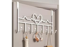 WBDXWB Crochet de porte pour manteau, serviette, sac, peignoir (1, Blanc)