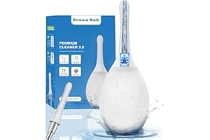 PropoDusche Douche anale Lavement Nettoyage intestinal Femme Monsieur - Douche anale 245 ml Irrigateur Intestinal Anti-retour et filtre Enema Peut être connecté à un tuyau de douche (Blanche)