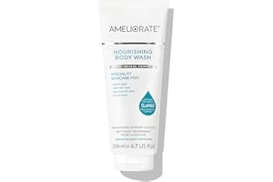AMELIORATE Nourishing Body Wash 200ml | Suitable for KP, Normal and Dry Skin | Soap-Free and pH-balanced Cleanser | Moisturises Skin for up to 8 Hours | Dermatologist Approved and Clinically Proven