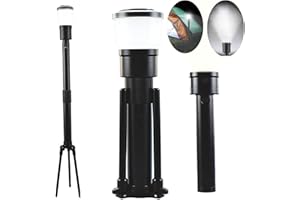 Letour Led Torch, 3 in1 Telescopic Camping Light 6000Lumens Super Bright Flashlight, IP65 Waterproof Outdoor Searchlight Battery Powered Zoomable Handheld Torch Light for Outdoor and Outage Emergency