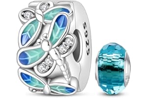 HappyStar Wisiorek ze srebra próby 925 do bransoletek, kwiatowe koraliki, dla kobiet, zawieszka, kompatybilna z europejskimi bransoletkami i naszyjnikami Pandora