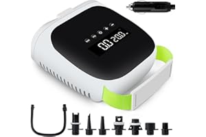 Winthai 20PSI SUP Elektrische Luftpumpe,SUP Pumpe Elektrische, intelligente zweistufige Inflation Deflation Sup Luftpumpe mit LCD Digital Auto-Off für Aufblasbares Stand Up Paddle Boards Kajak Boote