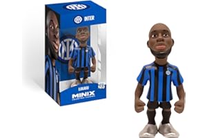 MINIX - Figura de Lukaku - Fútbol Club Inter - Coleccionables de 12 cm para Exhibición, Idea de Regalo para Niños Y Adultos, Fans de Fútbol - MN12329