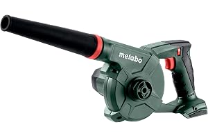 Metabo batteridriven blåsmaskin AG 18 – 602242850 – 18 V – Blås med justerbar lufthastighet upp till 74 m/s – Utan batteri och laddare