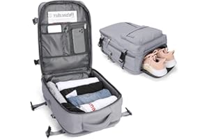 BJLFS Mochila Viaije Cabina Avion 40×20×25 para Ryanair Equipaje de Mano 40x20x25 Ryanair Maletas De Viaje Cabina 20L Bolsa de Viaje Mujer para Cabina avion Mochila Portatil 14 Pulgadas