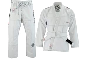 Malino Brasilianischer Jiu Jitsu-Kimono-Anzug, BJJ, Gi, Uniform, Perlengewebe, 100 % Baumwolle, 550 g/m², Ripstop-Hose, sanforisiert