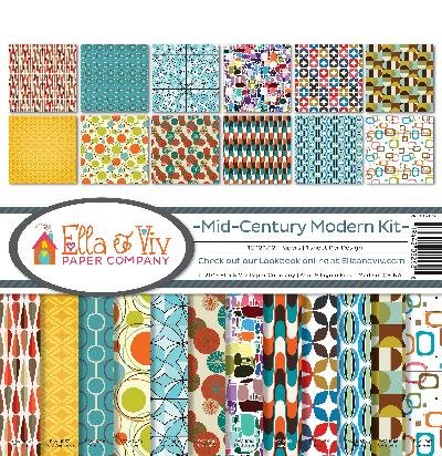 ReminisceElla & Viv by Mid Century Modern Scrapbook Collection Kit