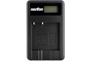 Norifon NP-40 LCD USB Ladegerät für Casio Exilim EX-FC100, EX-FC150, EX-Z400, Exilim Zoom EX-Z100, EX-Z1000, EX-Z1050, EX-Z1080, EX-Z1200, EX-Z200, EX-Z300, EX-Z40, EX-Z450 Kamera und Mehr