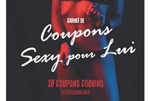 Coupons Sexy pour Lui: v1-1 | 20 Coupons coquins en Couleur à personnaliser pour homme | idée de cadeau pour couple Anniversaire Noel ou Saint Valentin