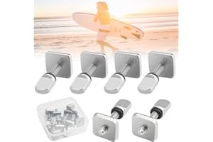 DURANTEY 10 Pezzi Vite per Tavola da Surf Vite per Pinna per SUP Viti per Pinna per Tavola da Surf Vite per Longboard in Acciaio Inossidabile con Scatola di Plastica per Tavola da Surf 3 * 1,4 cm