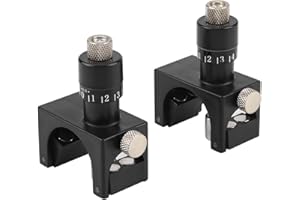 MXZZAND Dime per la Regolazione della Lama della Pialla 2pcs Strumento per Calibro per la Regolazione della Lama per Pialla Magnetica con Scatola di Legno per la Lavorazione del Legno