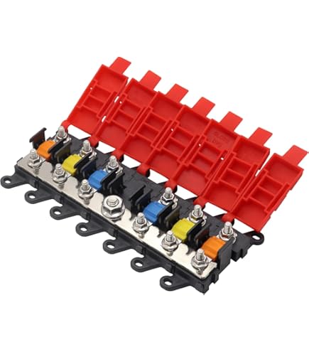 JZK BH-4P 12V 24V 32V 4-voudige zekeringhouder zekeringdrager met 10