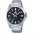 Casio Edifice Analog Black Dial Men EFV-140D-1AVUDF (ED535), Black, Minimalist