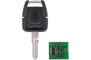 DOO ENGY Llave de mando a distancia con 2 botones, ID40, 433 MHz, con tarjeta electrónica, carcasa de fresado, carcasa para Astra G, Zafira, A, Vectra, Omega B, Frontera