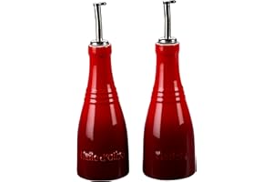 LE CREUSET Set Classic aceite y vinagre en gres, 0, 24 L, Cereza, 91001700060000