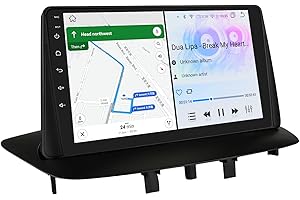 Ossuret Android 12 Radio de Coche para Renault Megane 3 2008-2014, 8 núcleos 6G+64G GPS Navi Pantalla táctil QLED de 9 Pulgadas con CarPlay inalámbrico Android Auto Bluetooth WiFi 4G LTE DSP Mirror L