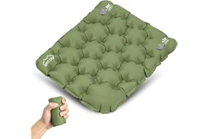 ONTYZZ Inflatable Travel Seat Cushion for Sport Airplane Concerts Beach Lawn Floor Office Portable Lightweight Stadium Cushion Waterproof Air Sit Mat Pad