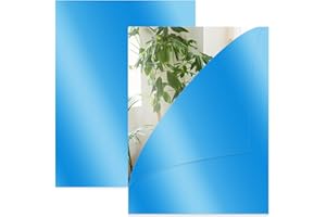 QIANFENSHI 2 Piezas Espejos Decorativos de Pared,Espejo Adhesivo Pared,Espejo Pared,Espejos de Pared,Espejos Pared,Espejo Habitacion,Espejo Grande Pared,Espejos Adhesivos,para Aseos,Salones,15*20*0.2cm