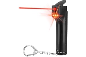 ZNYSMART 3-In-1 Persönlicher Sicherheitsalarm mit Tierabwehrspray Selbstverteidigungs Schlüsselanhänger für Damen, 130dB Sirene & Stroboskoplichter, Wiederaufladbar, Sprühflasche Austauschbar Schwarz