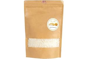 TooGet 100% Pura Pellets de Cera de Abeja Blanca, Natural Grado Cosmético, Ideal para la Producción de Artesanías y Velas - 400g