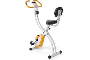 ‎ULTRASPORT Ultrasport F-Bike 150/200, Heimtrainer, 8 Widerstandsstufen, Tablethalterung, Handpulssensoren, faltbar, platzsparend, LCD Display, für Sportler und Senioren