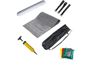 TINYOUTH Puzzlematte für Puzzle 500/1000/1500 Teile, 1.5mm Aufblasbare Puzzlematte Rollen mit Puzzle Tabletts/Inflator/Tasche/Gurte für Rundes Puzzle Quadratisches Puzzle & Rechteck Puzzle, Grau