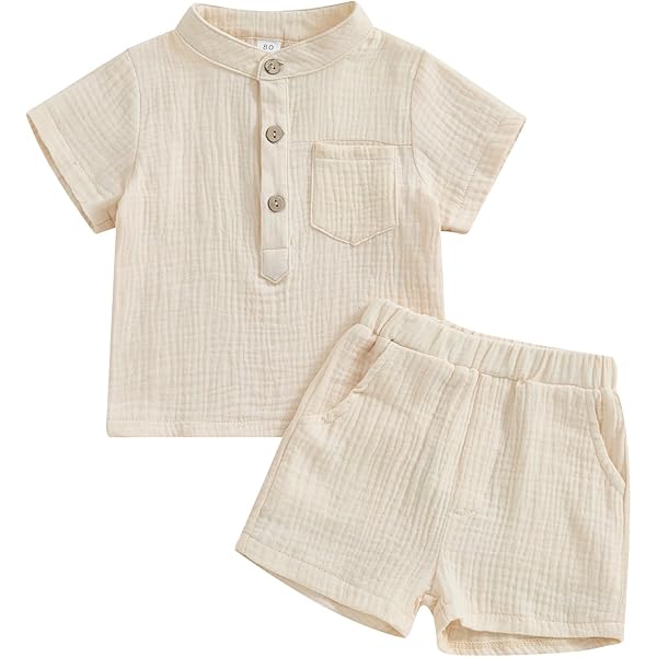 Baby Jungen Sommer Outfit - T-Shirt & Shorts Set Aus Baumwolle Für 1-5 Jahre
