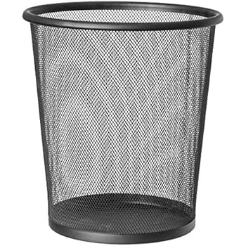 EUROXANTY Papierkorb | 28 x 26 cm | Mülleimer büro | Muelleimer rund