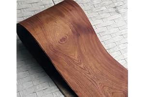 Aibote Natural Yellow Rosewood Wood Veneer Sheet(7.9"x94") Furniture Restoration Sheets for Speaker Showcase Cabinets Table Shelves Kitchen(Paperback)