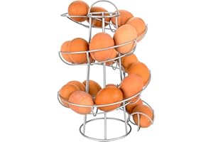 Tnfeeon Organizer per la Conservazione delle Uova, Espositore per Dispenser per Uova a Spirale per Cucina (#1)