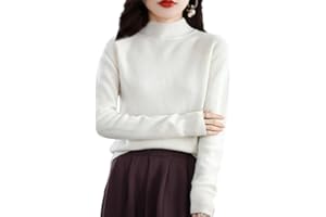 JEEEUN Cashmere Sweaters for Women, 2024 New Cashmere Long Sleeve Soft Pullover Sweater