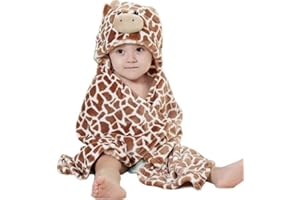 Hilmocho Manta De Bebé Con Capucha Toalla de Baño Infantil Swaddle Wrap Animal Dibujos Animados Albornoz Suave Caliente para Baño Ducha