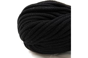 nts Nähtechnik 50m Baumwollkordel mit Kern 6mm breit (schwarz)