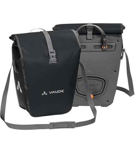 VAUDE Bike Pannier Bag Aqua Back Single 1 x 24 L in Black