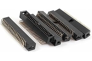 Oiyagai 20 Piezas Conectores de Pines IDC en Ángulo Recto de 40 Pines, Paso de 2,54mm