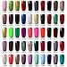 Elite99 Pick Any 5 Colours Soak Off Gel Polish Nail Art Set + Base & Top Coat + 36W UV Lamp + Cleanser Plus + Nail Files Clippers Buffer Remover