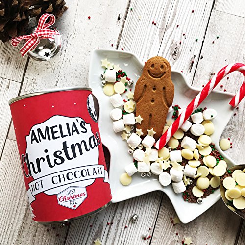 Deluxe Christmas Hot Chocolate with Personalised Ring Pull Tin