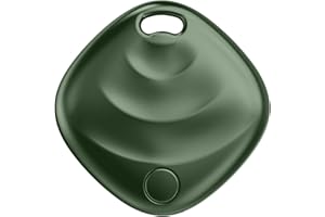 HOXE Tracker Tags Verde (1 Pack), Bluetooth Buscar Objetos Compatible con Apple Donde Está (Solo iOS), Smart Tracker Localizador para Equipaje/Mochilas, Batería Reemplazable