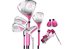 PGM Junior Golfschläger Komplettset für Kinder Kinder - 6-8 Altersgruppen Jungen & Mädchen, Rosa