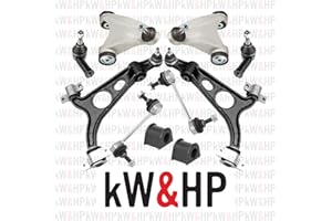 KW&HP KIT 10 PEZZI BRACCI SOSPENSIONE ANTERIORI TRAPEZI INF + SUP + BIELLETTE + GOMMINI + TESTINE STERZO Tutti i modelli di 147/156/GT