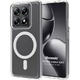 Microsonic Xiaomi Mi 14T Pro i&ccedil;in Kılıf MagSafe Clear Sararmaz Şeffaf [14T Pro ile Uyumlu Kılıf - Şeffaf]