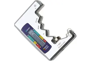 Gasea Comprobador De Batería Digital, Probador de Batería para Pilas de Botón, Medidor de Voltaje de Pilas Probador De Pilas Digital Comprobador de Capacidad de la Batería para AA, AAA, C, D, N, 9V
