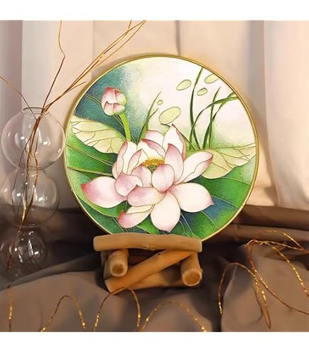 Kit fai da te con smalto Cloisonn fiore di loto, kit per sottobicchiere