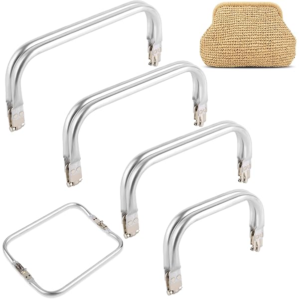 ZEPIQOR 4x Aluminium Geldbeutel-Rahmen 16-25cm - Kiss-Verschluss Für DIY Taschen & Beutel