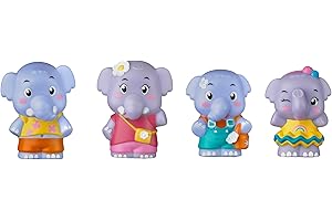 Klorofil Lot 4 Personnages Famille Éléphant