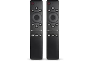EWO'S 2er-Pack Universal Fernbedienung für alle Samsung Fernseher LED QLED UHD Frame Solar 4K 8K Smart TV Original Remote, Universalfernbedienung mit Shortcut Taste