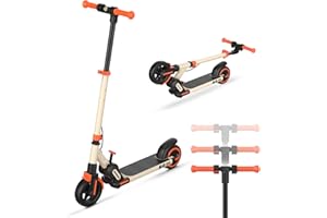 E Scooter mit Straßenzulassung, 10 Zoll, Max 40km Reichweite 20km/h, Komfortable Stoßdämpfung, Elektro Scooter bis 120kg, APP