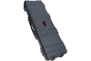 Nuprol Grande mallette rigide grise pour fusil avec mousse alvéolée