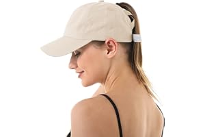 Adicloz Cappellino Donna Coda di Cavallo, Cappello Donna Estivo con Visiera, Berretto da Baseball Regolabile Rete Traspirante, Cappello da Baseball per Corsa Golf Campeggio